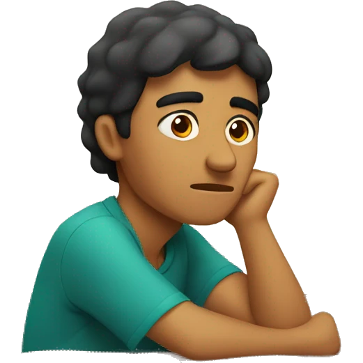 mexican guy sitting and wondering  emoji