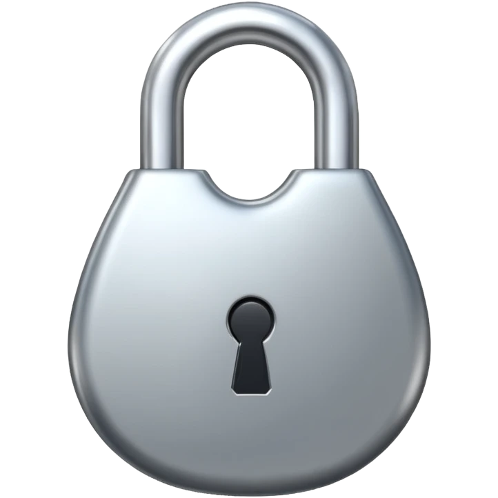 LOCK(WATERDROP SHAPED ）
 emoji