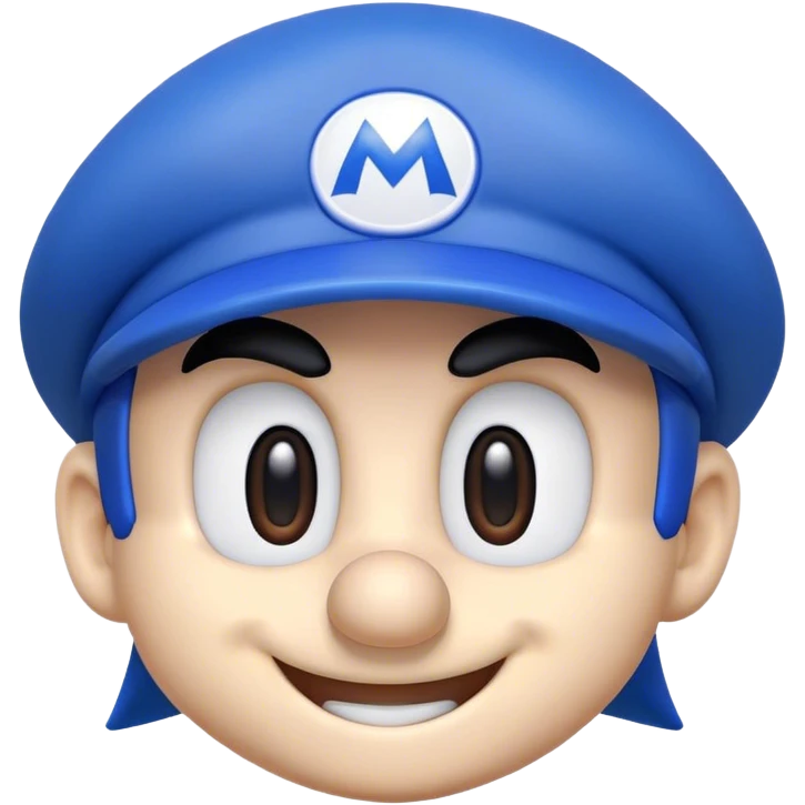 mariosonic face with cap emoji