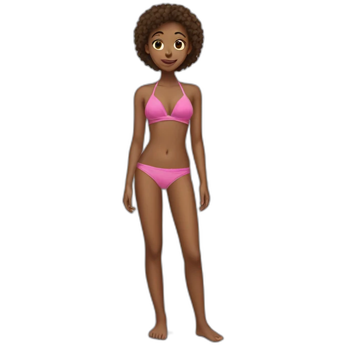 Teen girl bikini emoji