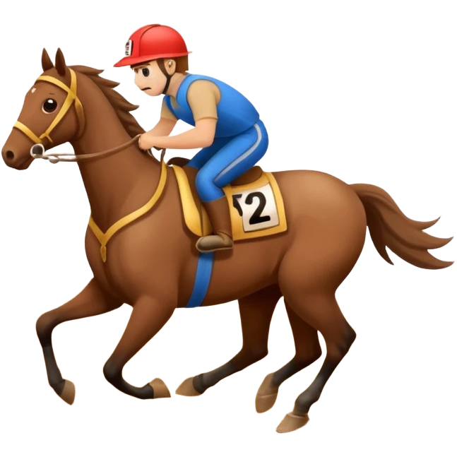 dirt Race track horse trace emoji