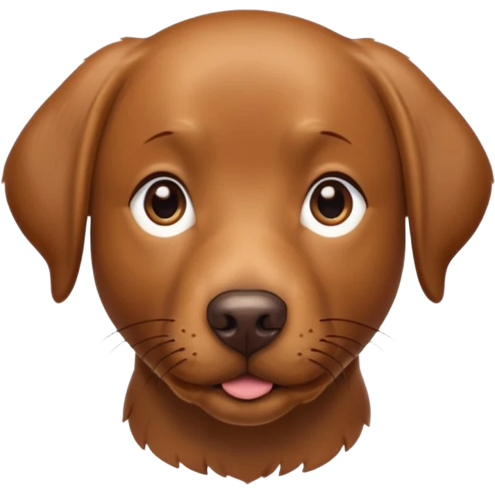 Brown labrador emoji