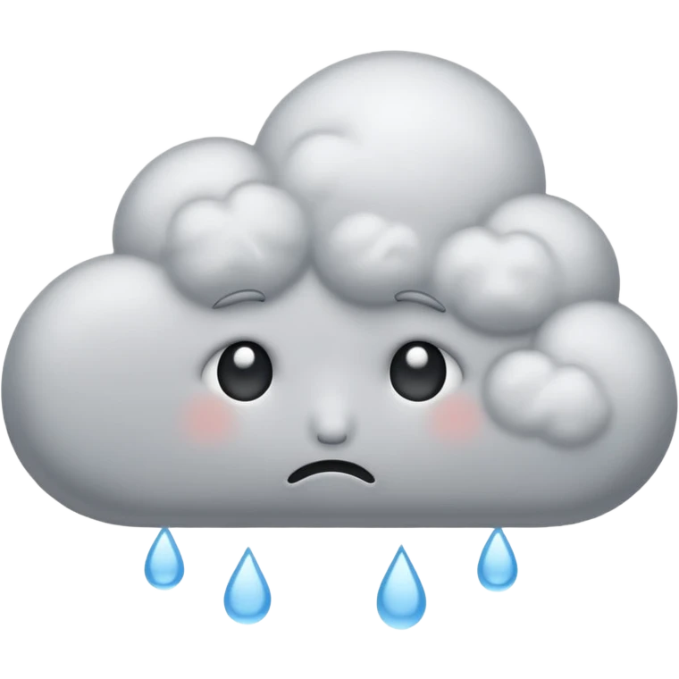 A sad cloud emoji emoji