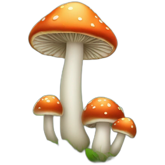 Mushrooms in forest emoji