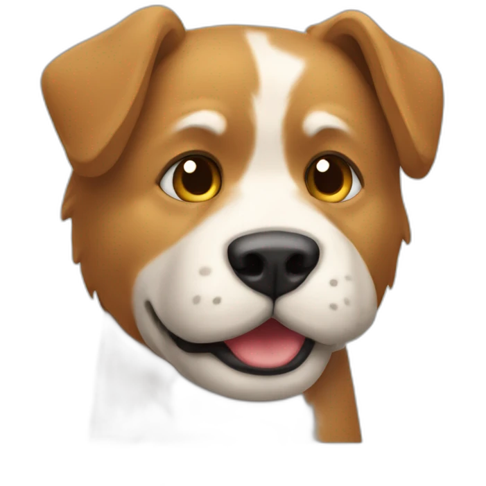 Un chat qui serre la main d'un chien emoji