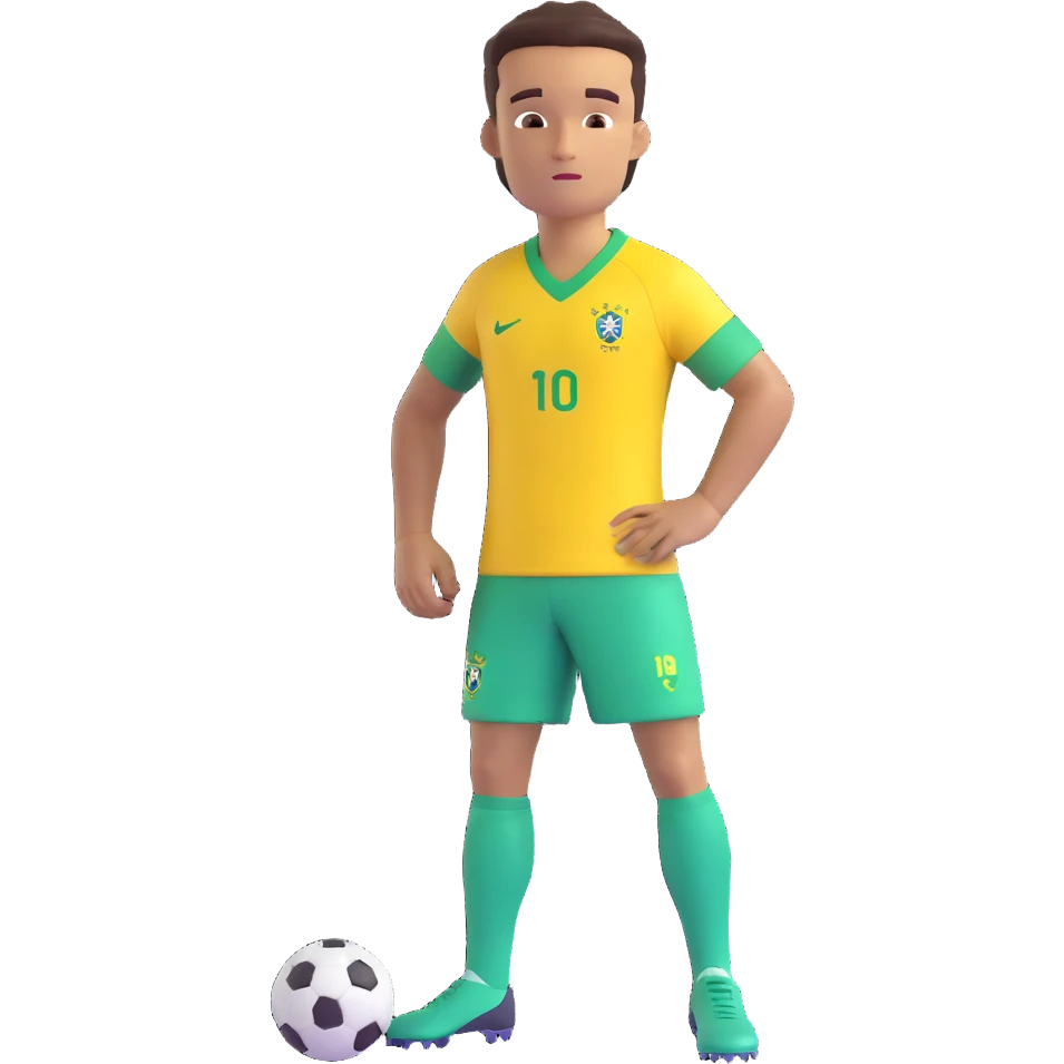 Brazil football team yellow shirt, green accents, short sleeves, no text, clean background emoji