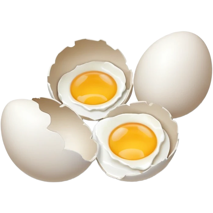  four egg shells  emoji