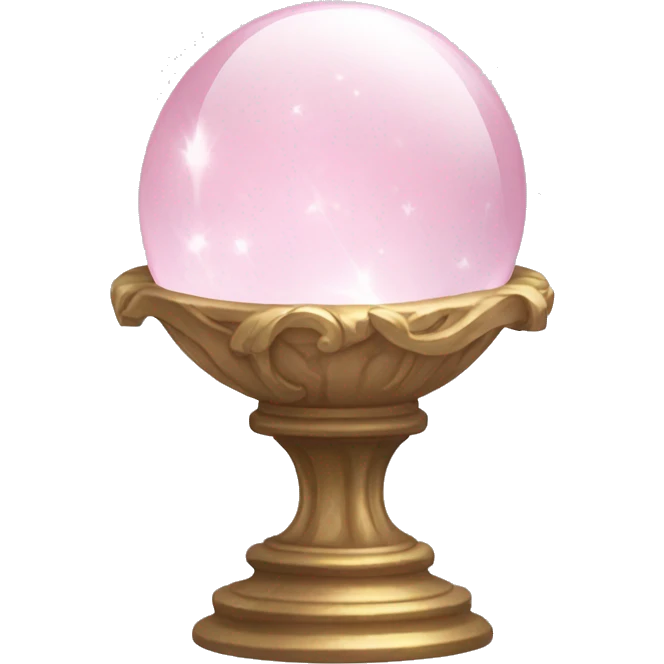 pale pink ethereal crystal ball emoji