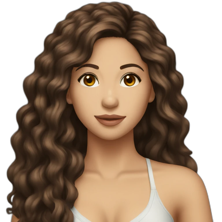 shakira dark brown hair emoji