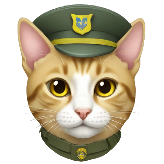 Ukrainian Army cat emoji