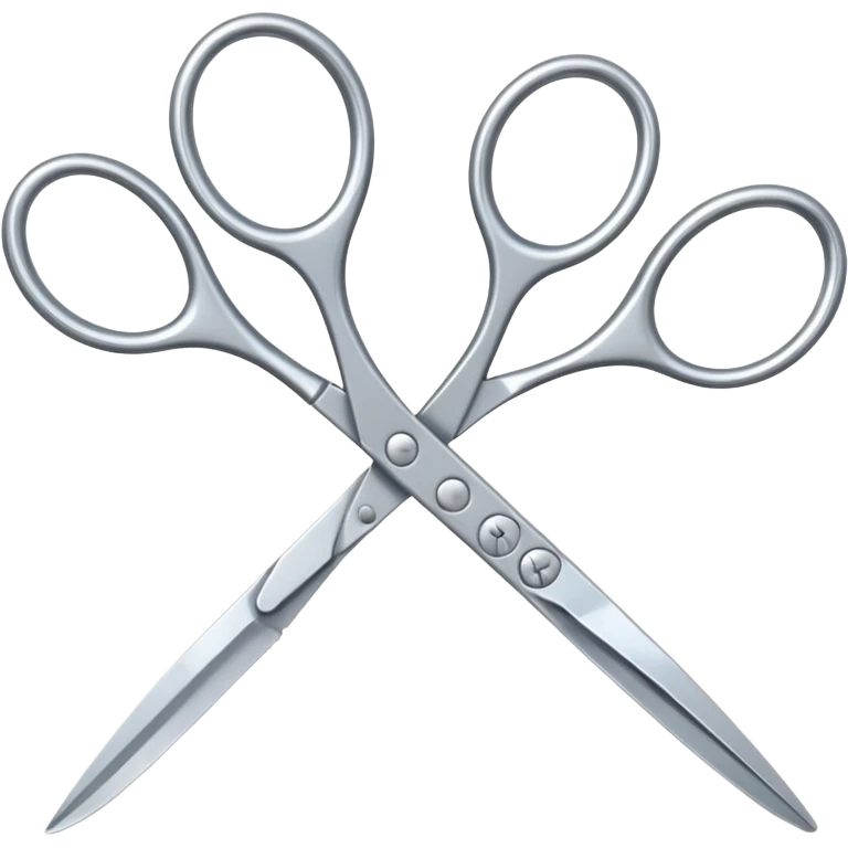 Two scissors open emoji
