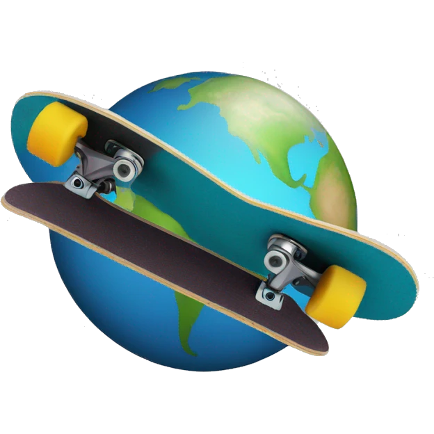 skateboard planet emoji
