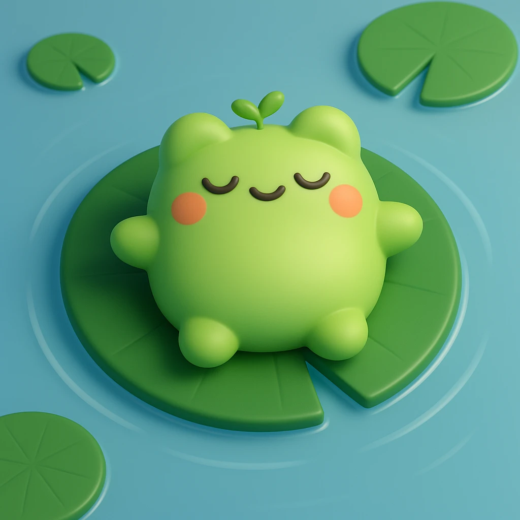 Cute, 3D rendering with clean lines and a modern aesthetic. iOS 18 style emoji