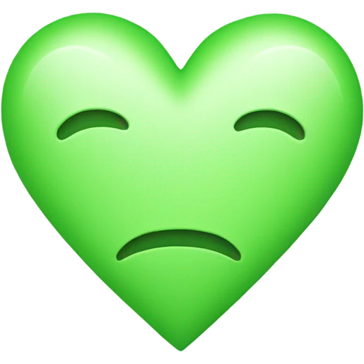 light green heart emoji