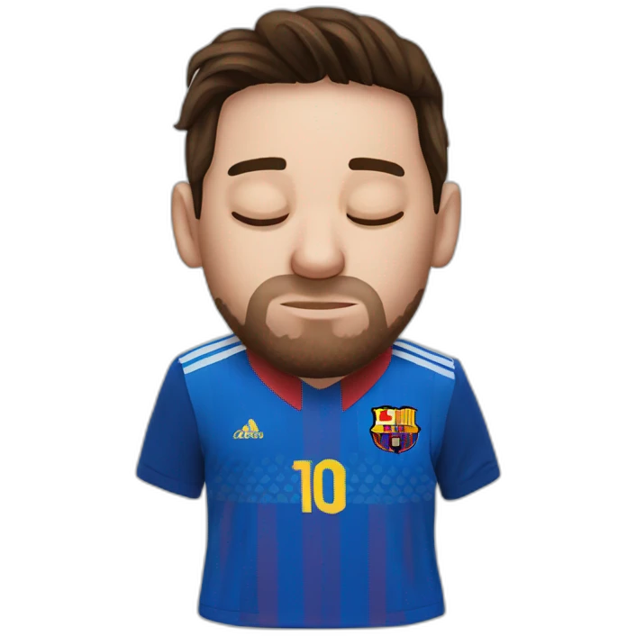 messi sleeping emoji