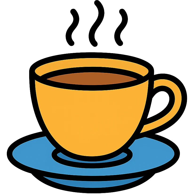 colored cup of coffee icon emoji