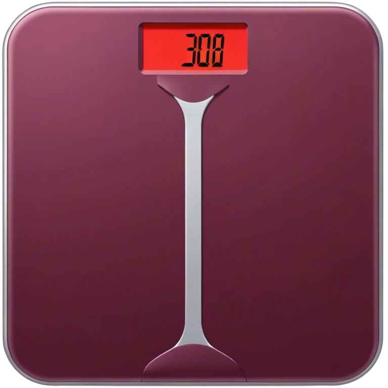 body weight scale Burgundy emoji