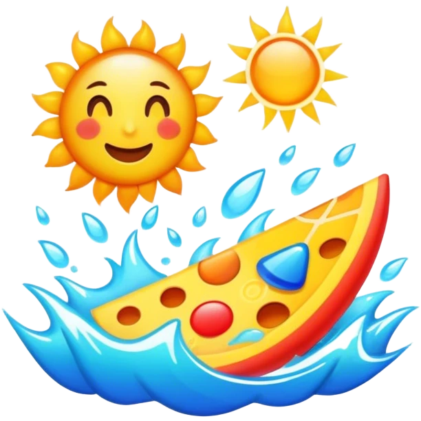 Hot summer emoji