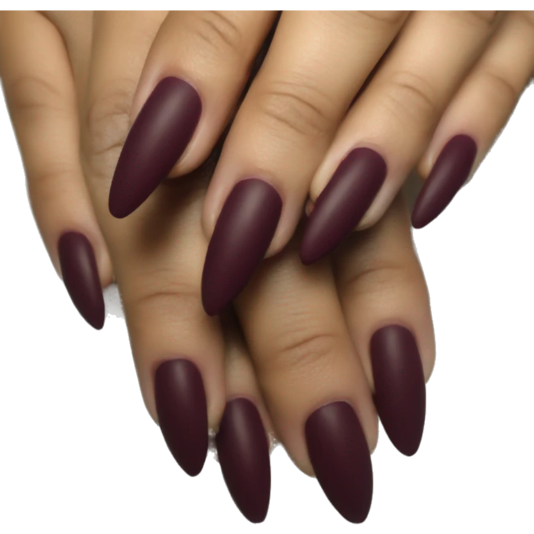 Burgundy nails emoji