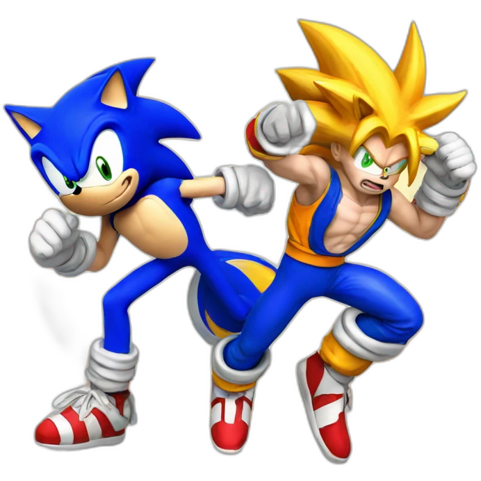 Sonic vs goku emoji
