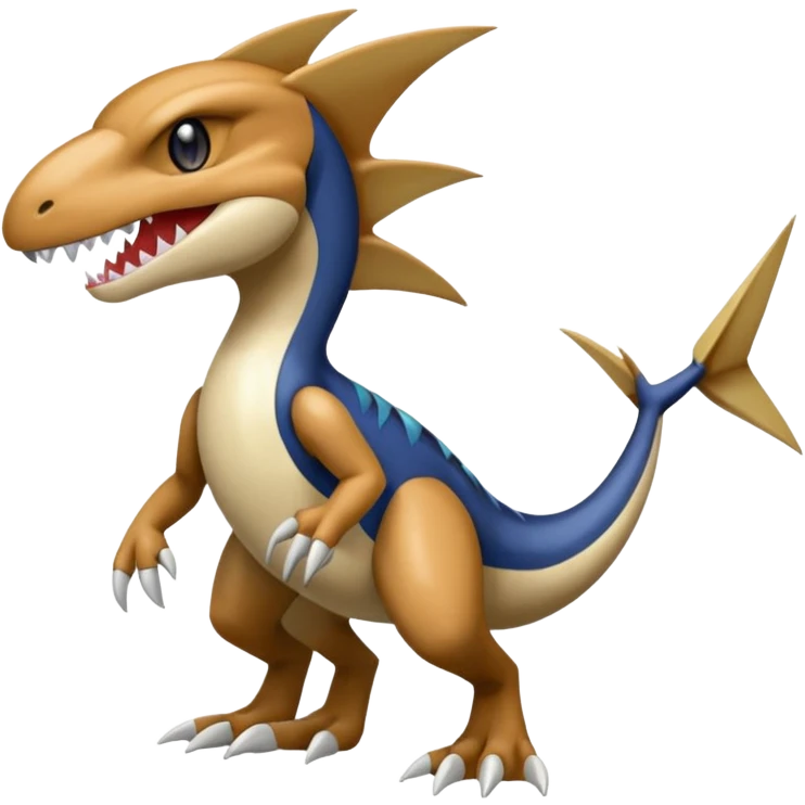Meloetta-Garchomp-Pokémon-Fakémon-fusion-hybrid-creature emoji