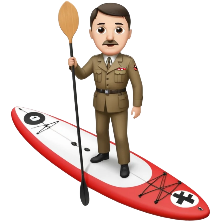 Adolf Hitler on the sup board  emoji