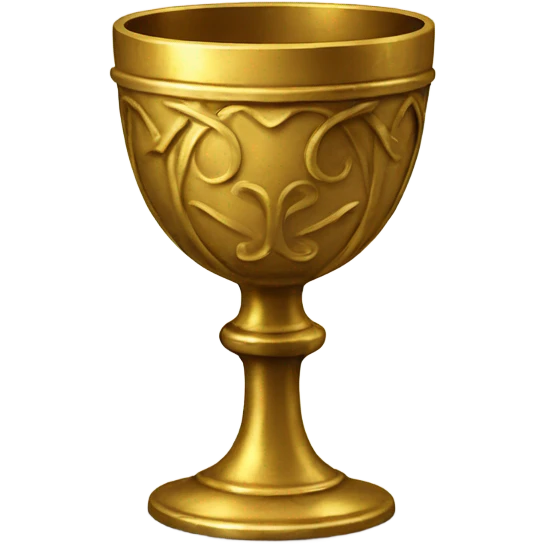 antique golden goblet emoji