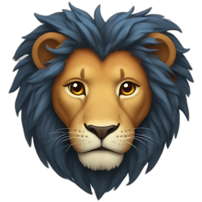 Lion, fire, heart emoji