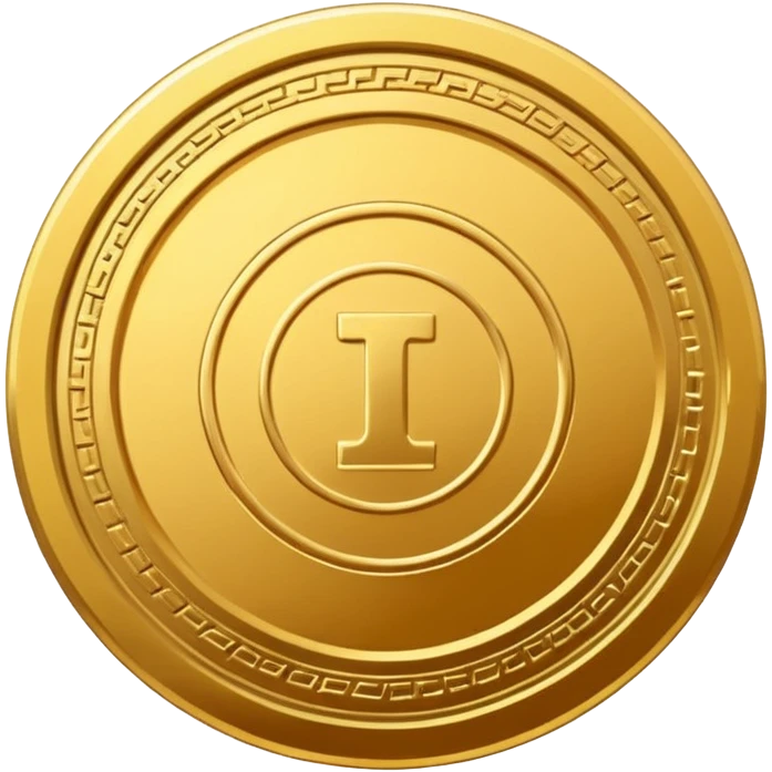 coin with design guideline vector in middle emoji