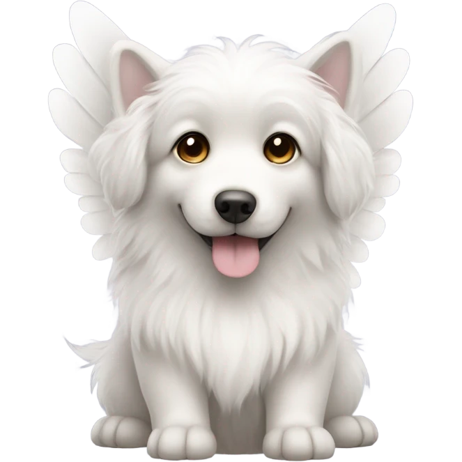 Angel dog emoji