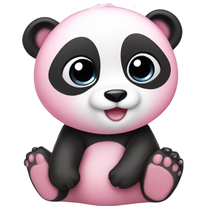 Baby pink panda  emoji