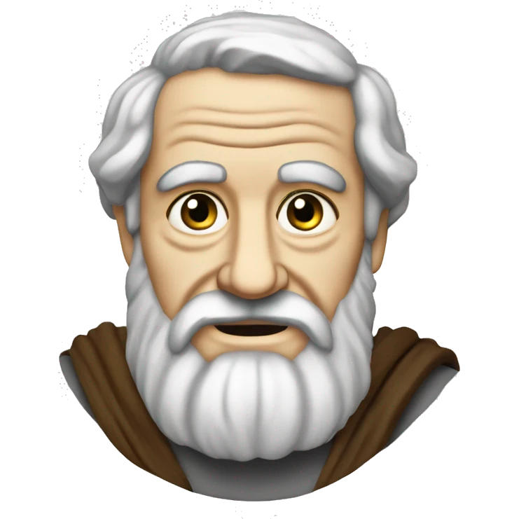 aristotle, greek philosopher, old emoji