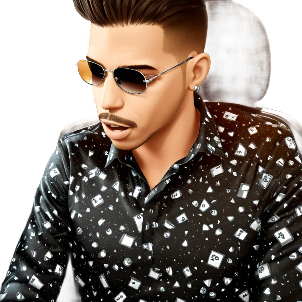 cool dude in car interior emoji