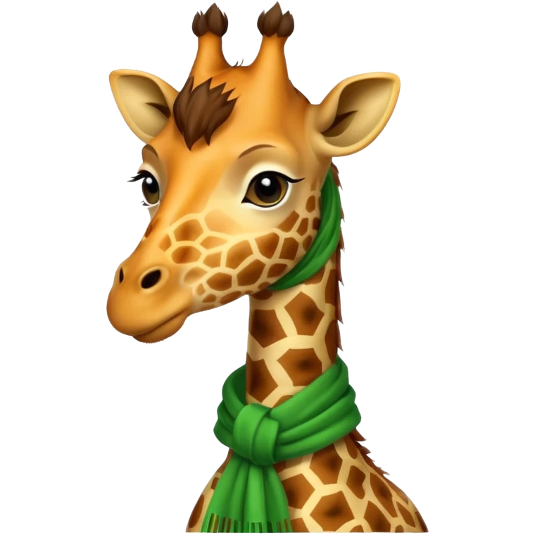 Giraffe with green Scarves emoji