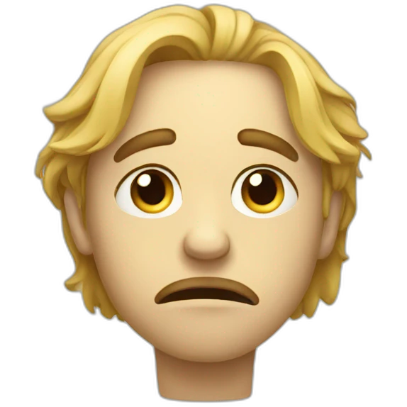 Depressed emoji