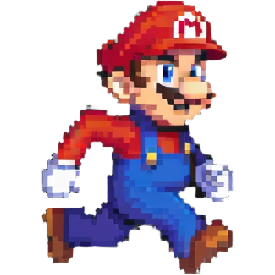 Mario running emoji