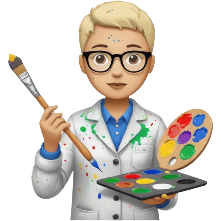 un professeur d'arts plastiques emoji