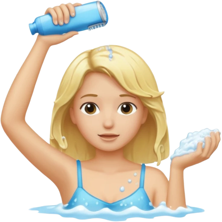 shampooing hair emoji