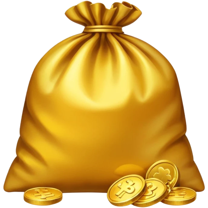 a bag of money and interest on it emoji