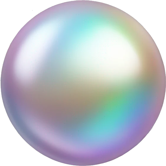 Iridescent pearl   emoji
