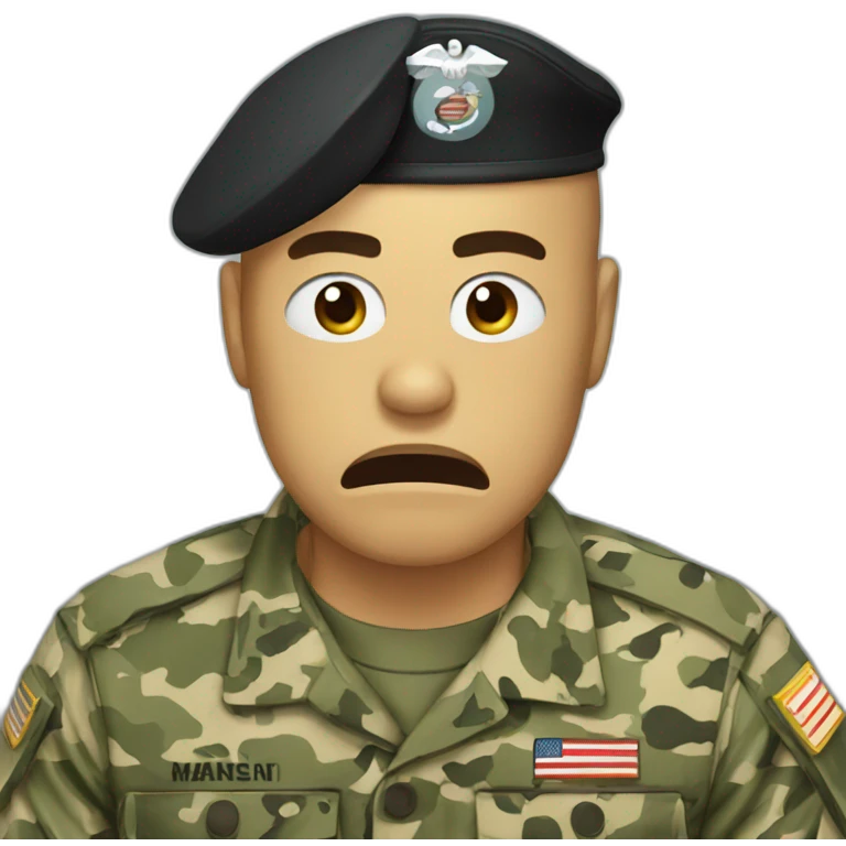 marine crying emoji