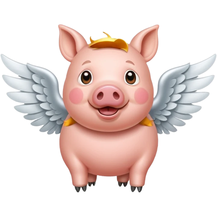 Fly pig emoji