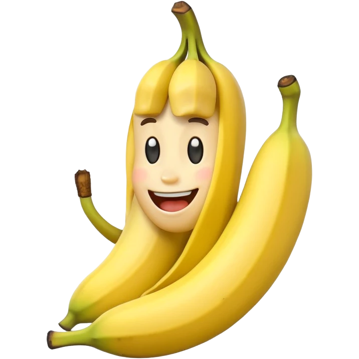 Banana animated character emoji