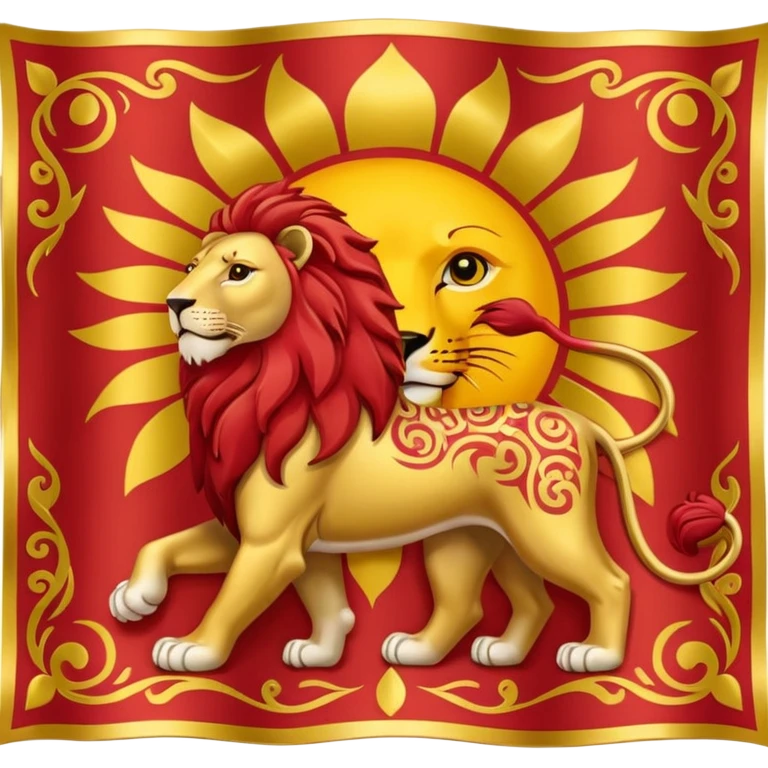 Flag of Lion and Sun emoji