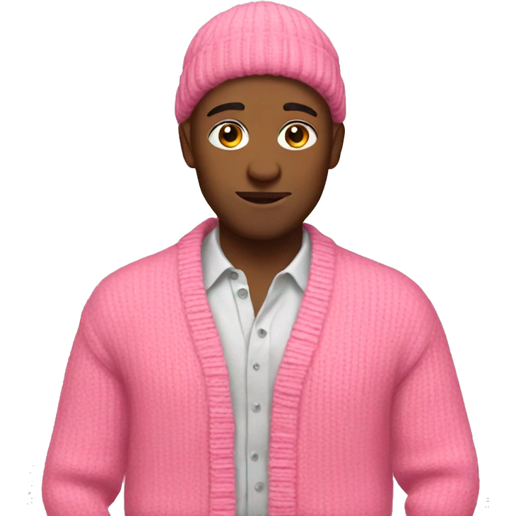 Pink cardigan emoji