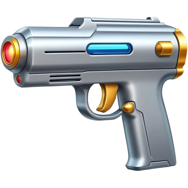 Futuristic laser pistol emoji