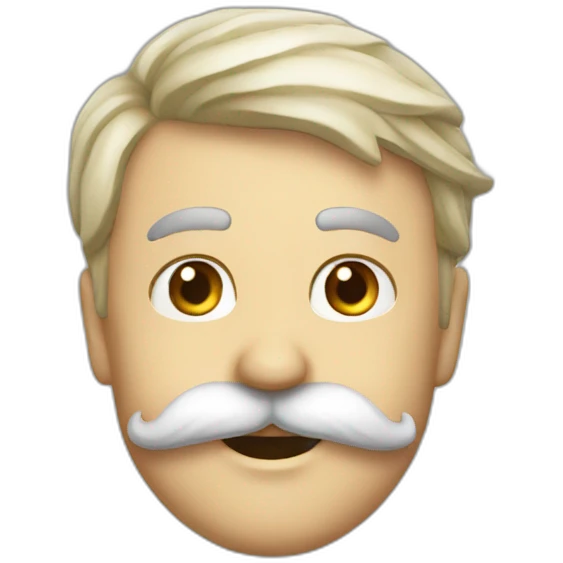 chat blanc tache rousses emoji
