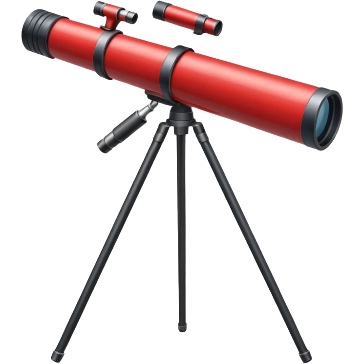 telescope red emoji