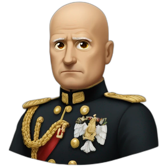 bdnito mussolini bald emoji