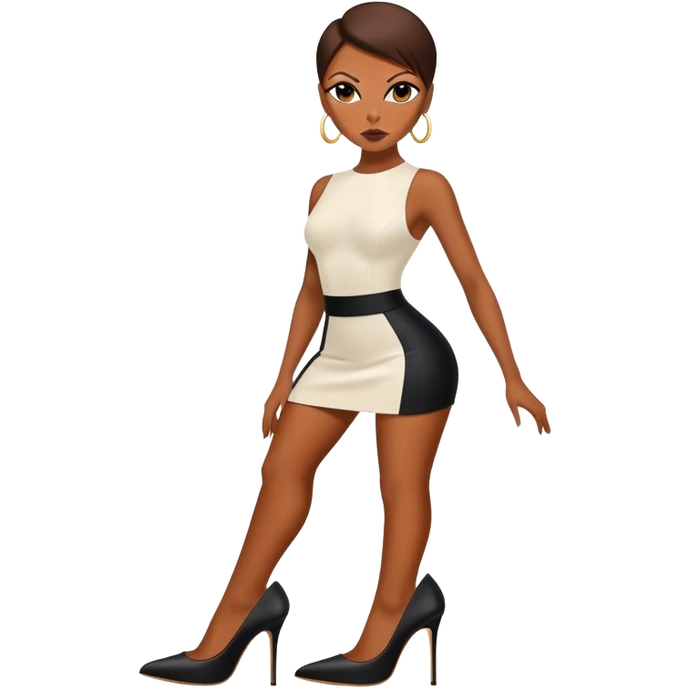 1990’s posh spice black stiletto emoji